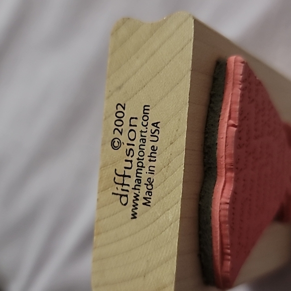 Inkadinkado Bride with Phrase Wooden Rubbe… - Picture 3 of 3